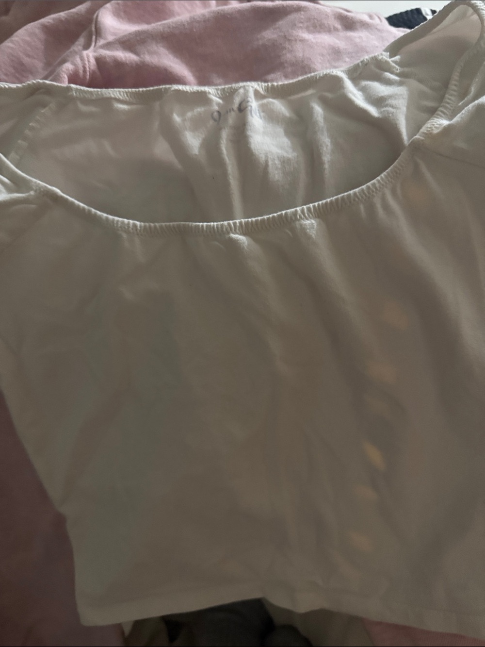 Women's Square Neck Short Sleeve Top - Cream